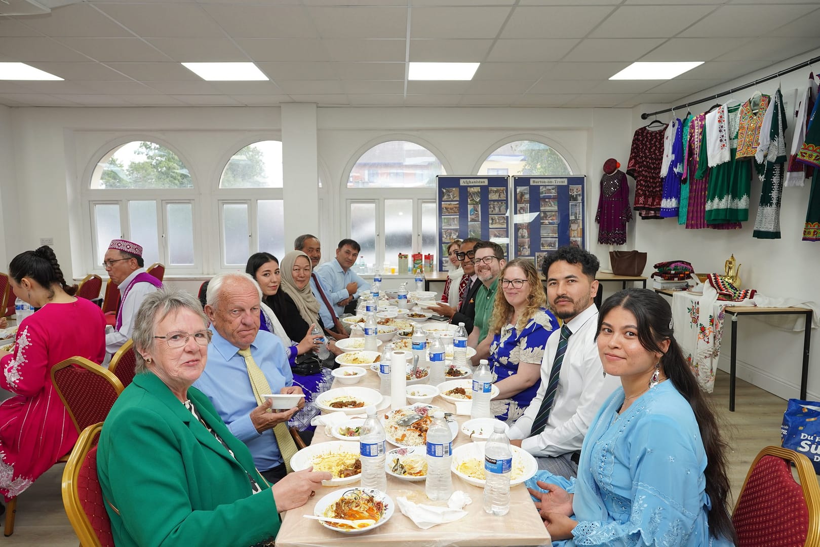 Representatives from Consolidated Charity Burton Upon Trent, Zia Zafar Chairman of Burton Upon Trent, Tracey Parr, Tourism Officer East Staffordshire Borough Council, and other guests